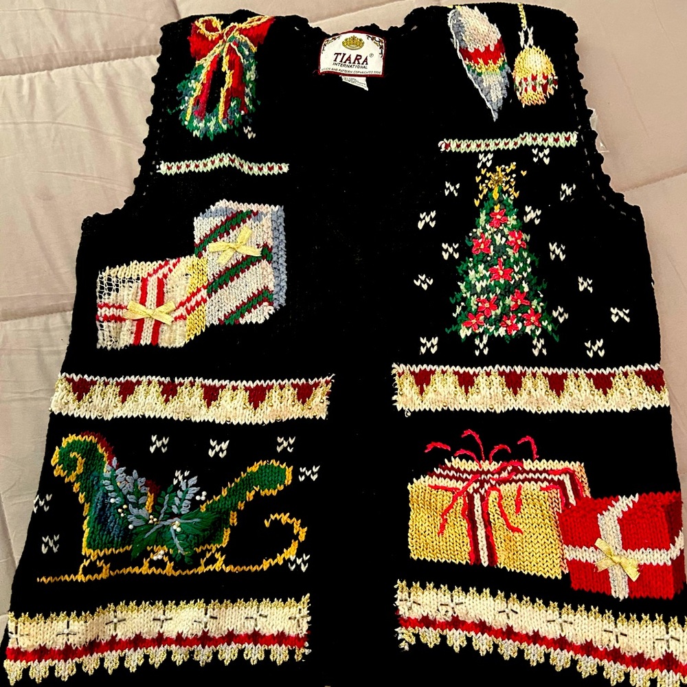 Vintage Ugly Christmas Sweater Vest